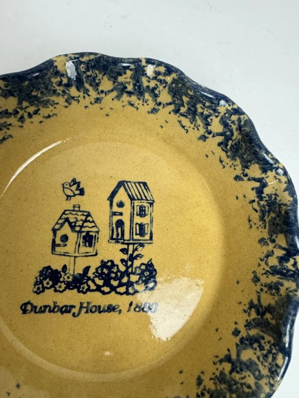 Vintage 1995s Stillmeadow Pottery Jim Palph Stoneware Spongeware Birdhouses